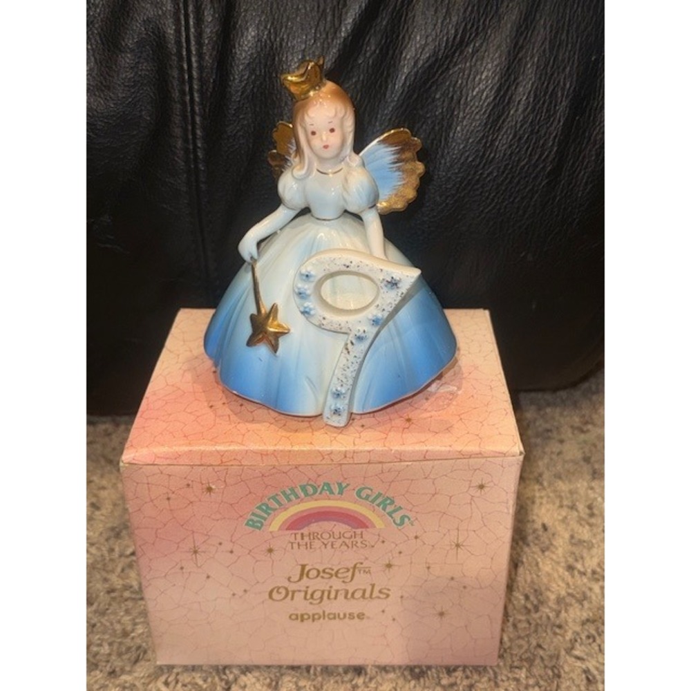 Josef Originals Birthday Girls 9 Year‎ Old Doll Figurine with Box Applause